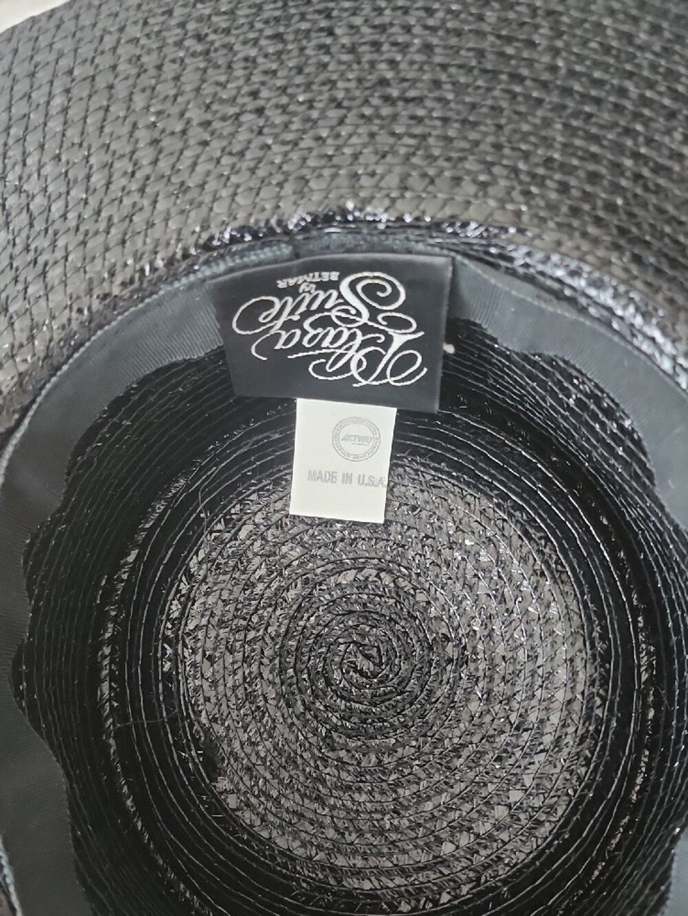 betmar Black Wide-Brim Straw Hat with Bow - Picture 13 of 16